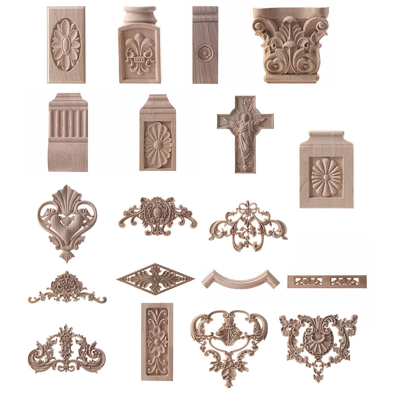 Home Improvement And Supply - Openwork Floral corner brackets Wooden Figurines