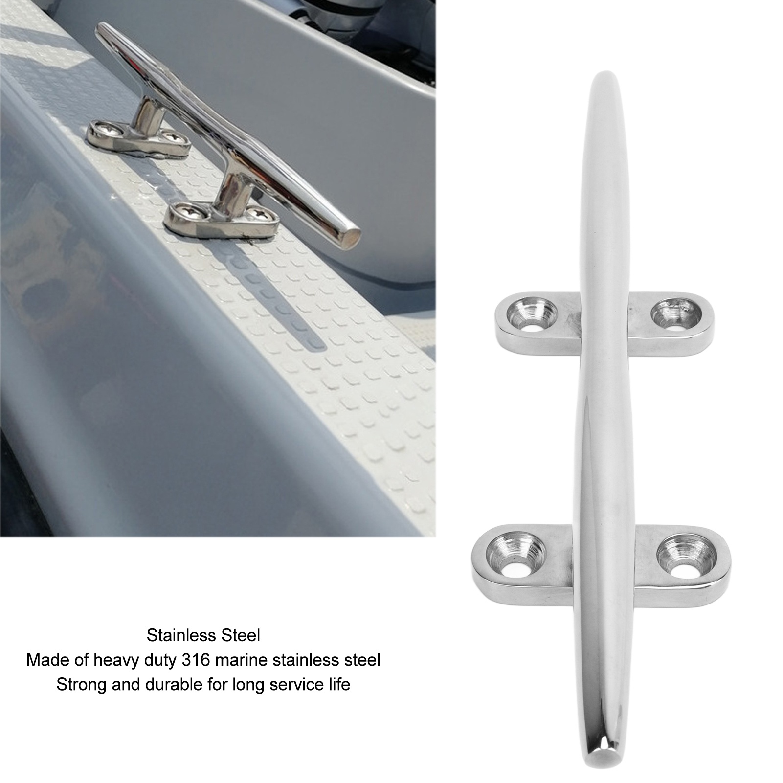 Boat Cleat Open Base Heavy Dut - đánh giá và giá Deck Screw Stainless