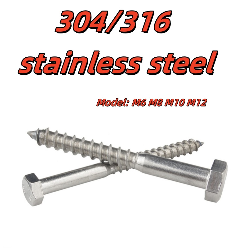 M6~ M12 Stainless Steel Half T - đánh giá và giá Deck Screw Stainless